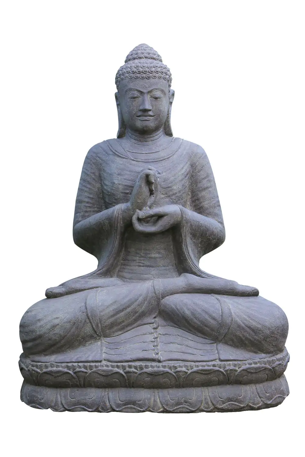  Product image 1 of the product “Buddha sitting, cast stone, in the sizes from 45 to 240cm, Antique Finish ”
